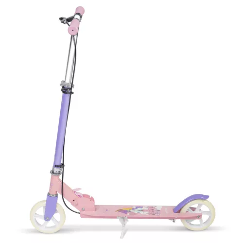 Gyerek roller, Ricokids Kodi, lila, 14,5 cm PU kerekek, összecsukható, állítható kormány, kézifék és lábfék, ABEC-7 csapágy, 3–8 éveseknek, max. 50 kg