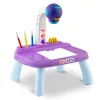 Projektoros rajztábla, Ricokids, kb. 25 × 20 × 35 cm, lila, beépített lámpával, 3 db vetítőkoronggal, 6 db filctollal, 3 éves kortól