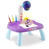 Projektoros rajztábla, Ricokids, kb. 25 × 20 × 35 cm, lila, beépített lámpával, 3 db vetítőkoronggal, 6 db filctollal, 3 éves kortól