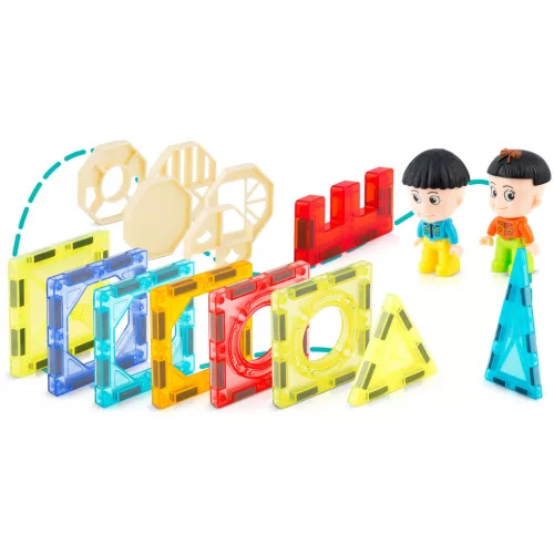 Mágneses építőjáték készlet,, Ricokids RK-768, oktató, készségfejlesztő, mágneses elemek, toronyépítéshez