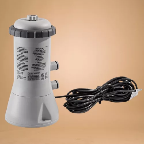 Papírszűrős vízforgató szivattyú, INTEX Krystal Clear C530, 2 m³/óra, 45 W, szürke, IPX7 védettség, szerviz dobozos (11468)