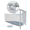 INTEX MetalPrism Set kör alakú medence szett 366 x 76 cm, 2m³ papírszűrős vízforgató rendszerrel, Hydro Aeration befúvóval, 6503 literes, szürke (26712)