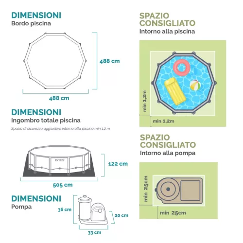 INTEX MetalPrism Set Vision medence 488 x 122 cm (26730)