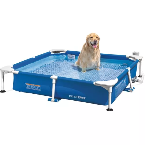 INTEX Square Frame Baby Pool Set pancsoló medence szett, 152 x 152 x 30.5 cm (48402)