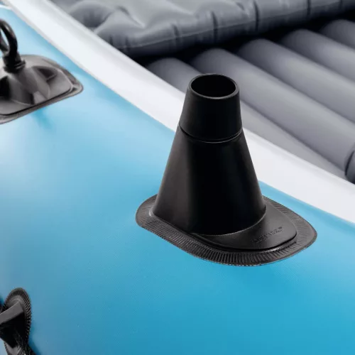 Felfújható csónak szett, Intex Excursion 5, 366 x 168 x 43 cm, kék, ötszemélyes, megerősített PVC, pumpával és evezőkkel (66325)