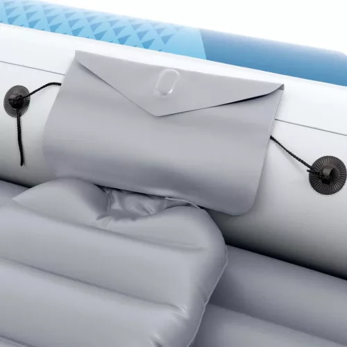 Felfújható csónak szett, Intex Excursion 5, 366 x 168 x 43 cm, kék, ötszemélyes, megerősített PVC, pumpával és evezőkkel (66325)