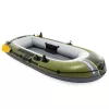 Felfújható csónak szett, Intex Seahawk 2, 236 x 114 x 41 cm, zöld, kétszemélyes, megerősített PVC, pumpával és evezőkkel (66332)
