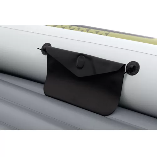 Felfújható csónak szett, Intex Seahawk 2, 236 x 114 x 41 cm, zöld, kétszemélyes, megerősített PVC, pumpával és evezőkkel (66332)