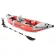 Felfújható kajak, Intex Excursion Pro K1, 305 x 91 x 46 cm, piros/szürke, egyszemélyes, megerősített PVC, felfújható üléssel, pumpával és evezőkkel (68303)