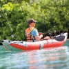 Felfújható kajak, Intex Excursion Pro K1, 305 x 91 x 46 cm, piros/szürke, egyszemélyes, megerősített PVC, felfújható üléssel, pumpával és evezőkkel (68303)