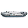 Felfújható tengeri gumicsónak szett, Intex Mariner 4, 328 x 145 x 48 cm, szürke, négyszemélyes, megerősített háromrétegű PVC, merev műanyag padlóval, felfújható ülésekkel, horgászbot-tartókkal, pumpával és evezőkkel (68376)