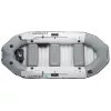 Felfújható tengeri gumicsónak szett, Intex Mariner 4, 328 x 145 x 48 cm, szürke, négyszemélyes, megerősített háromrétegű PVC, merev műanyag padlóval, felfújható ülésekkel, horgászbot-tartókkal, pumpával és evezőkkel (68376)