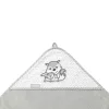 BabyOno fürdõlepedõ kapucnis bambusz 100x100cm szürke róka 346/03