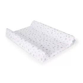   Ceba pelenkázólap huzat pamut (50x70-80) 2db/csomag sötétszürke pink csillagos