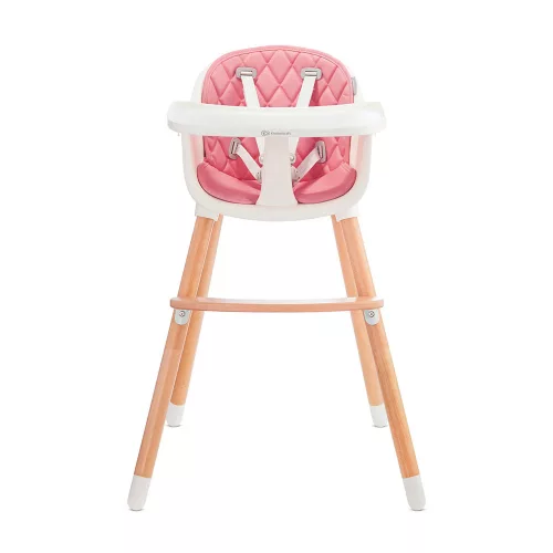 Kinderkraft etetõszék Sienna 2in1 fa lábbal pink
