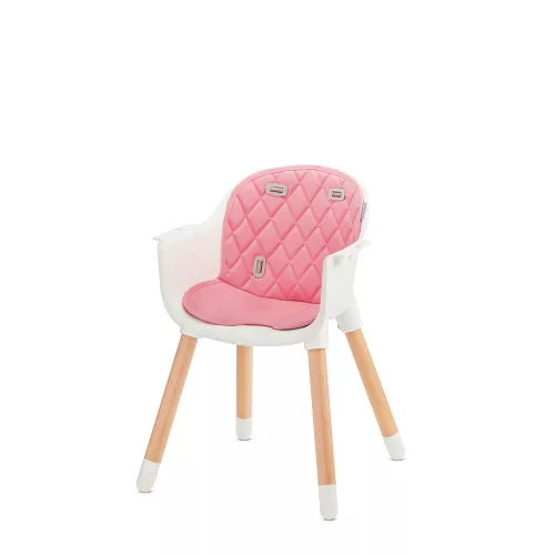 Kinderkraft etetõszék Sienna 2in1 fa lábbal pink