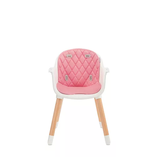 Kinderkraft etetõszék Sienna 2in1 fa lábbal pink