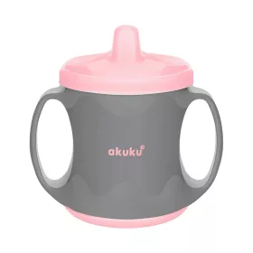 Akuku itatópohár csõrös 200ml  szürke-pink