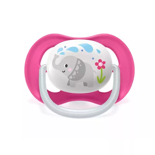 Philips AVENT játszócumi ultra air 6-18hó lány állatos 2db