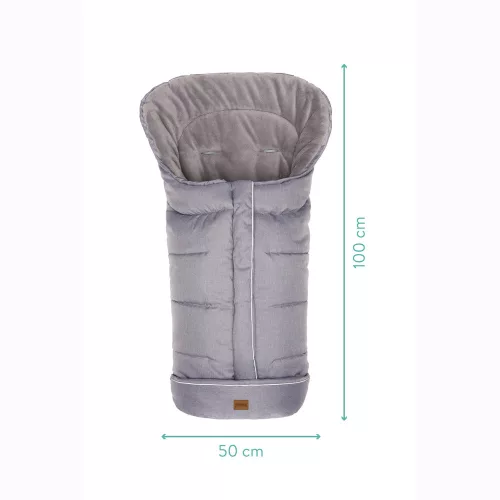 Fillikid bundazsák babakocsiba K2 6570-17 világosszürke