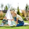 Kinderkraft játszószõnyeg  - Little Gardener játékhíddal sátorral