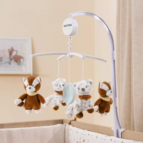 Nattou zenélõ-forgó plüss Boris and Jungo