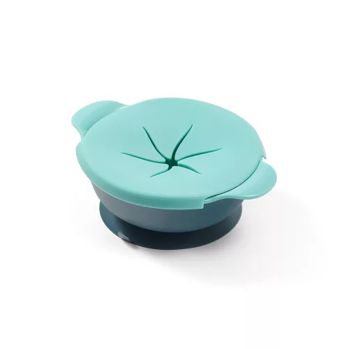 BabyOno tányér - Snack tartó, tapadó aljú, fedeles 1078