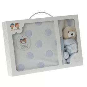   Gamberritos takaró - wellsoft 80x110cm - plüss játékkal, rágókával kék kutya 10617