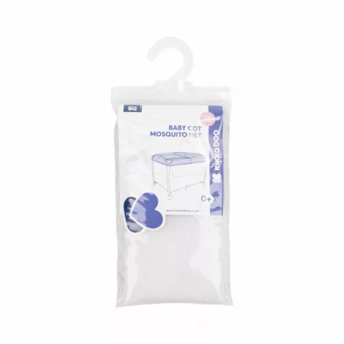 Kikkaboo - szúnyogháló utazóágyra 60 x 120 cm fehér