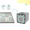 Kinderkraft szivacspuzzle szõnyeg - Luno Shape 30db menta-szürke