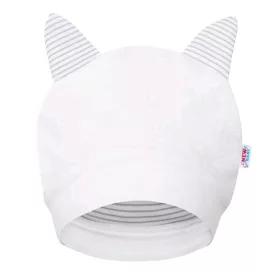   Luxus baba téli sapka fülekkel New Baby Snowy collection 62 (3-6 h)