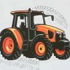 Bébi rövid ujjú kombidressz Vp Traktor fehér 68