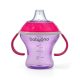 BabyOno itatópohár - csöpögésmentes puha csõrrel 3hó 180ml pink  1456/02
