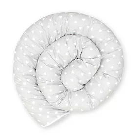   Scamp rácsvédõ hengerpárna 210cm Little Heart White Grey BRVE011 210CM