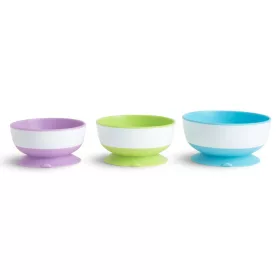 Munchkin tálka szett tapadó aljú 3db 6hó