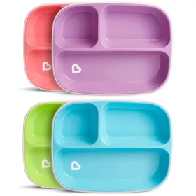   Munchkin tányér szett háromrekeszes tapadó aljú Splash 2db 6hó