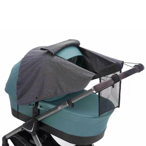 Fillikid kiegészítõ naptetõ babakocsira és mózeskosárra Deluxe szürke-melange 1521-17