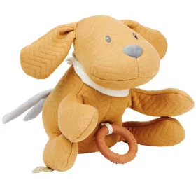   Nattou felhúzós zenélõ játék jacquard nagy Charlie, a kutya karamell