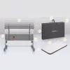 Lionelo babaöböl bölcsõ babaágy Aurora 3in1  szürke concrete