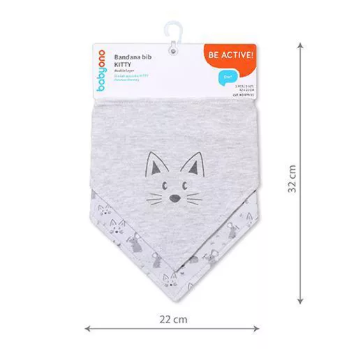 BabyOno elõke - háromszög 2db Kitty 879/11