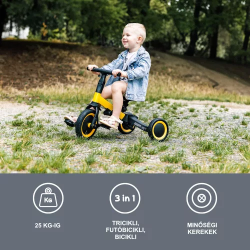 Zopa tricikli 3in1 tolókarral Lunar Grey