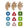 Zopa fa játék puzzle geometriai formák montessori