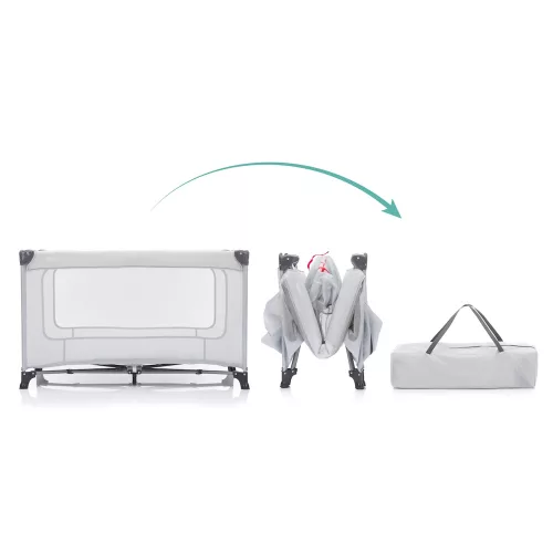 Fillikid utazóágy Nizza szürke 4059-07