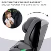 Kinderkraft gyerekülés Safety Fix 2 i-Size Isofix 76-150cm szürke