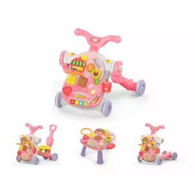   Kikkaboo készségfejlesztõ járássegítõ és asztal 4az1-ben Sweet Escape pink
