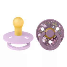   BIBS játszócumi - X Liberty Colour natúr kaucsuk 0-6 hó kamilla viola 2 db