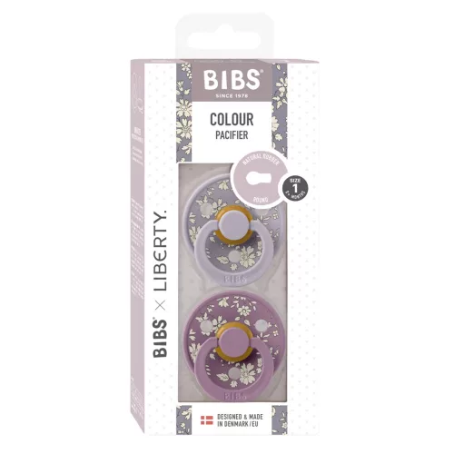 BIBS játszócumi - X Liberty Colour natúr kaucsuk 6-18 hó capel pasztellszürke 2 db