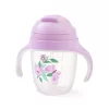 BabyOno itatópohár szívószállal füllel 240ml lila 1464/05