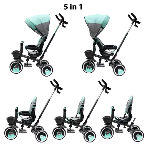 Baby Mix tricikli 5az1-ben RELAX 360° szürke