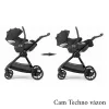 CAM hordozó Relax I-Size 40-87cm Modus és Techno Babila babakocsikra 179 fekete